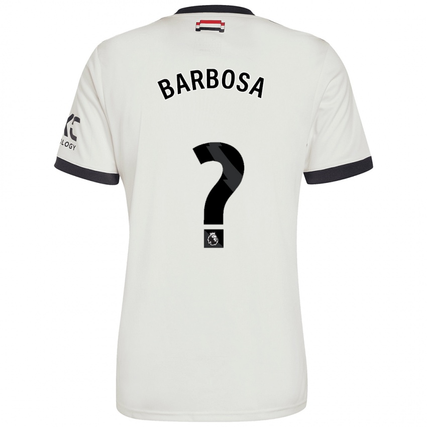 Hombre Camiseta Neithan Barbosa #0 Blanquecino Equipación Tercera 2024/25 La Camisa