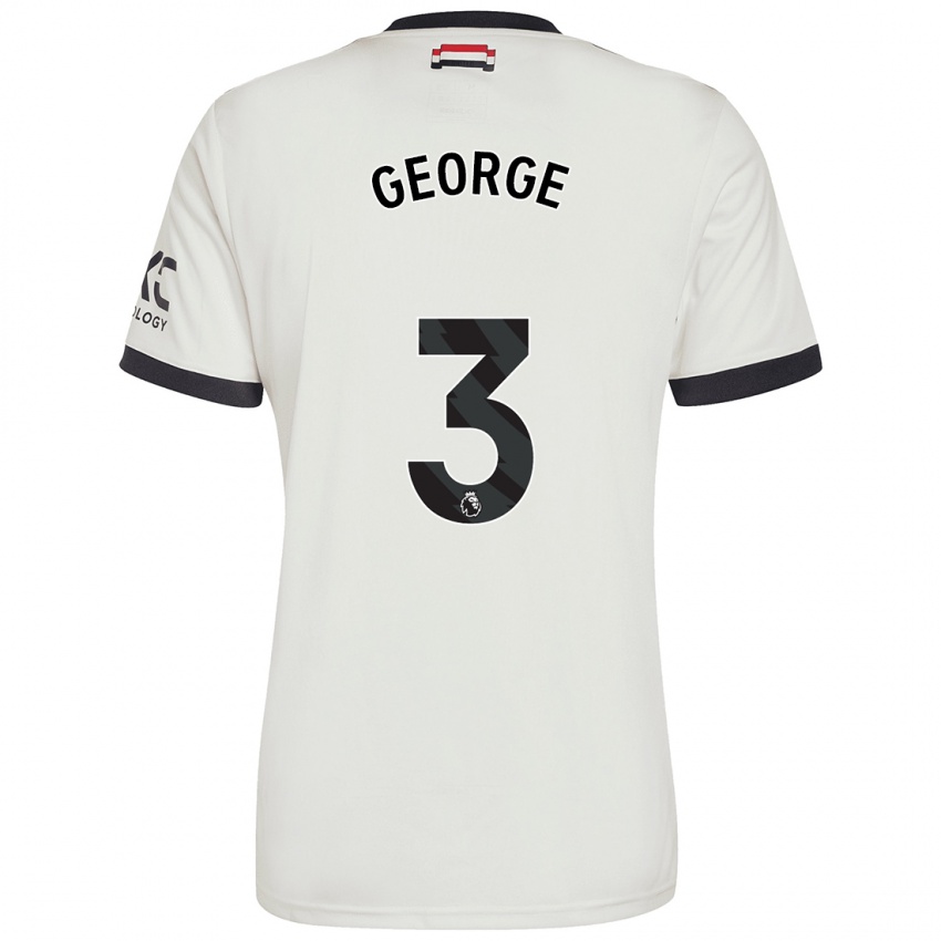 Hombre Camiseta Gabby George #3 Blanquecino Equipación Tercera 2024/25 La Camisa