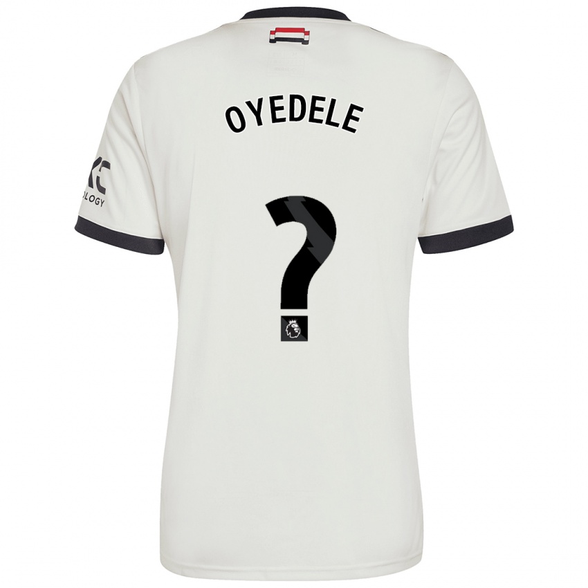 Hombre Camiseta Maxi Oyedele #0 Blanquecino Equipación Tercera 2024/25 La Camisa