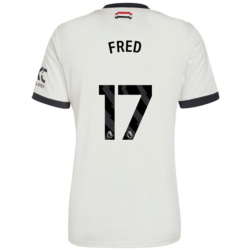 Hombre Camiseta Fred #17 Blanquecino Equipación Tercera 2024/25 La Camisa