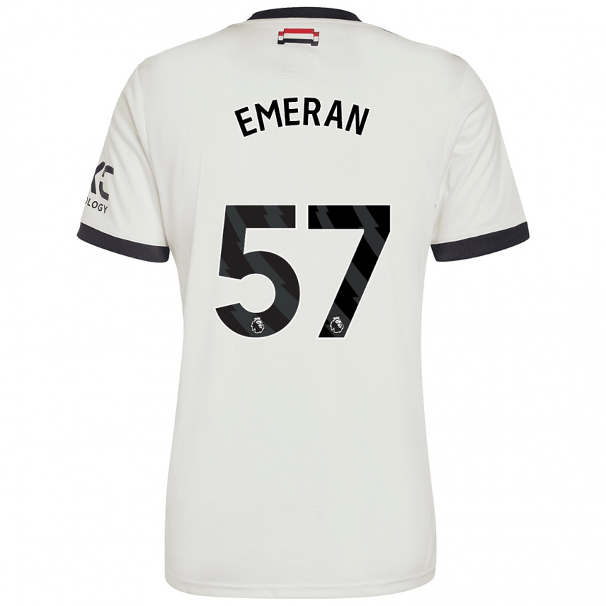 Hombre Camiseta Noam Emeran #57 Blanquecino Equipación Tercera 2024/25 La Camisa