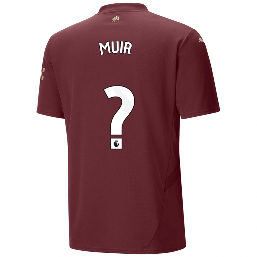 Hombre Camiseta Ashton Muir #0 Granate Equipación Tercera 2024/25 La Camisa