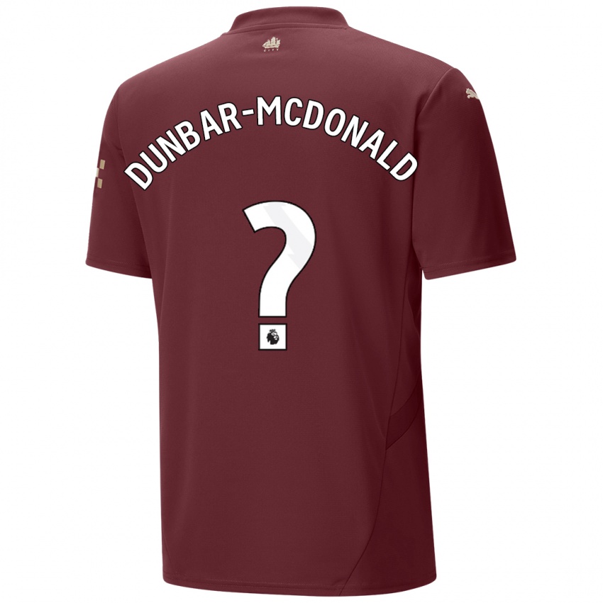 Hombre Camiseta Christian Dunbar-Mcdonald #0 Granate Equipación Tercera 2024/25 La Camisa