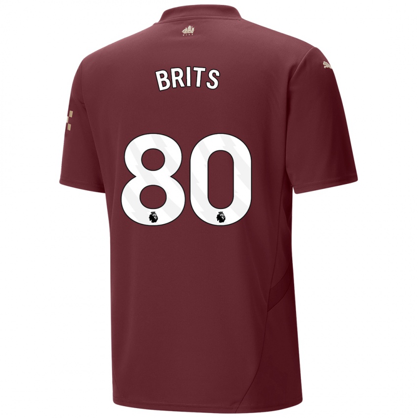 Hombre Camiseta Spike Brits #80 Granate Equipación Tercera 2024/25 La Camisa