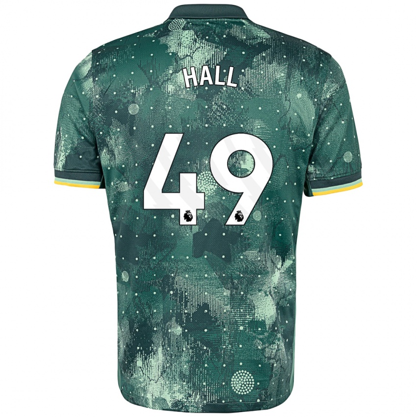 Hombre Camiseta Tyrese Hall #49 Verde Menta Equipación Tercera 2024/25 La Camisa