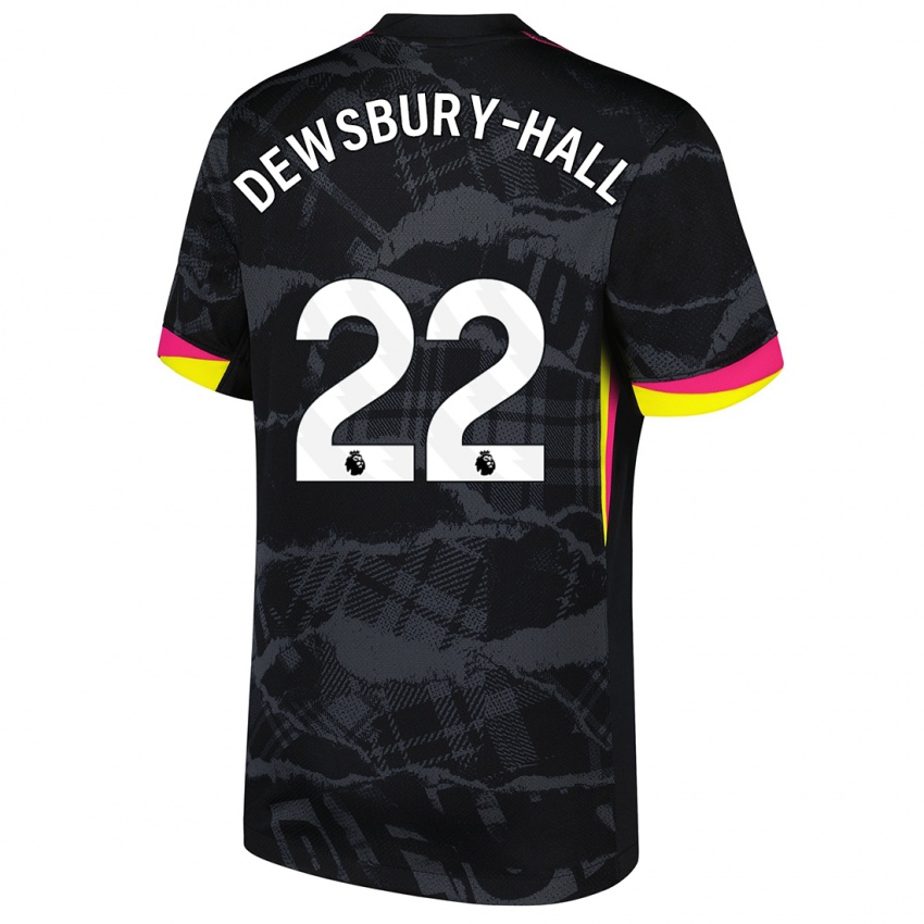 Hombre Camiseta Kiernan Dewsbury-Hall #22 Negro Rosa Equipación Tercera 2024/25 La Camisa