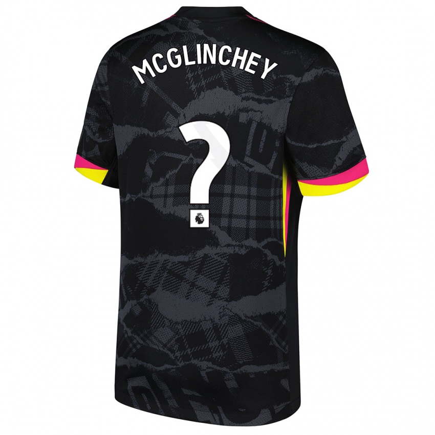 Hombre Camiseta Harry Mcglinchey #0 Negro Rosa Equipación Tercera 2024/25 La Camisa