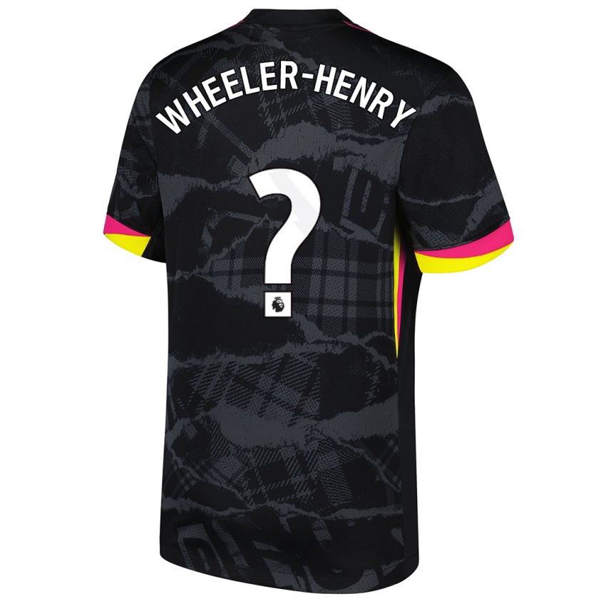 Hombre Camiseta Joseph Wheeler-Henry #0 Negro Rosa Equipación Tercera 2024/25 La Camisa