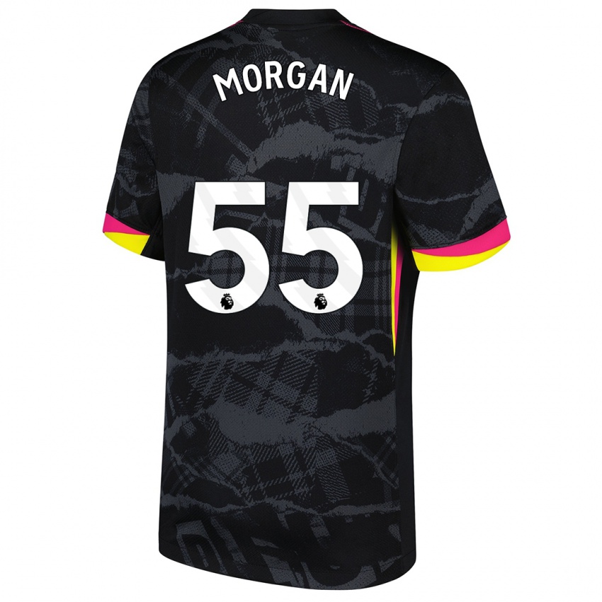 Hombre Camiseta Jimmy-Jay Morgan #55 Negro Rosa Equipación Tercera 2024/25 La Camisa