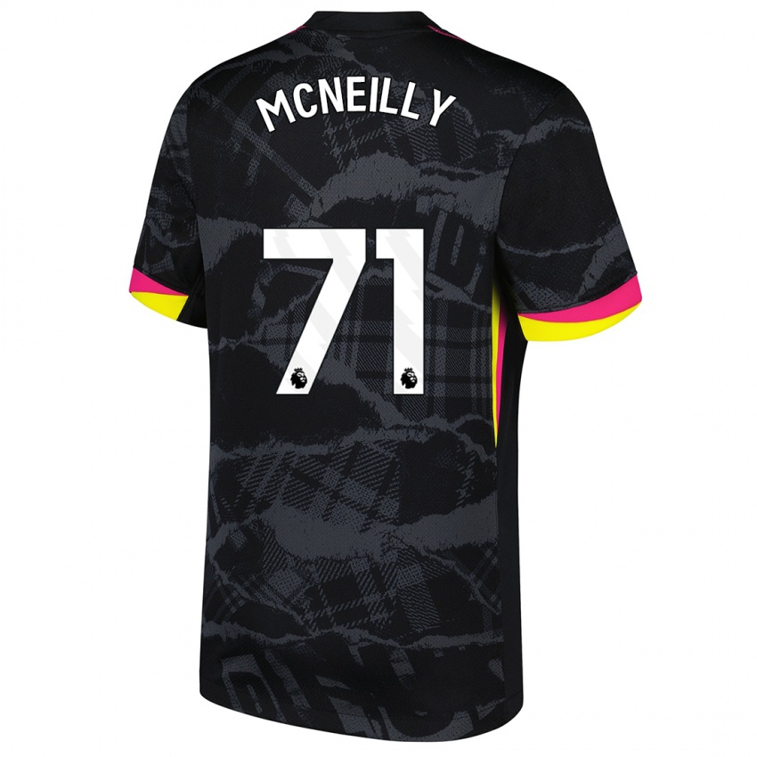 Hombre Camiseta Donnell Mcneilly #71 Negro Rosa Equipación Tercera 2024/25 La Camisa