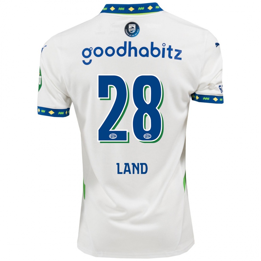 Hombre Camiseta Tygo Land #28 Blanco Azul Oscuro Equipación Tercera 2024/25 La Camisa