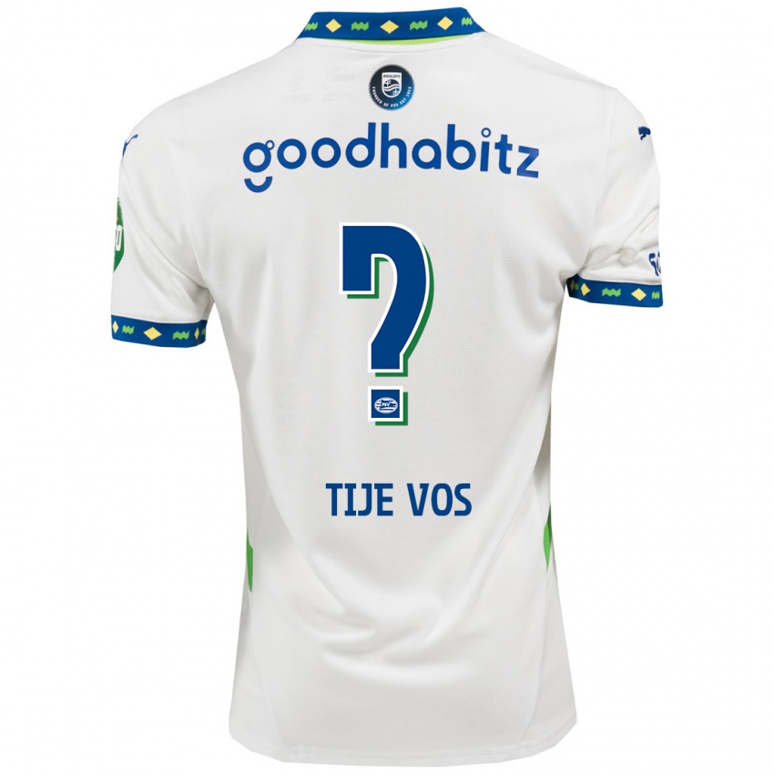 Hombre Camiseta Tije Vos #0 Blanco Azul Oscuro Equipación Tercera 2024/25 La Camisa