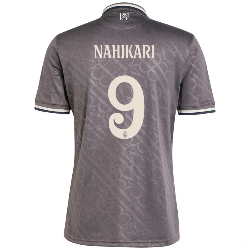 Hombre Camiseta Nahikari Garcia #9 Carbón Equipación Tercera 2024/25 La Camisa