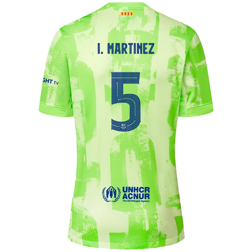 Hombre Camiseta Iñigo Martínez #5 Lima Equipación Tercera 2024/25 La Camisa