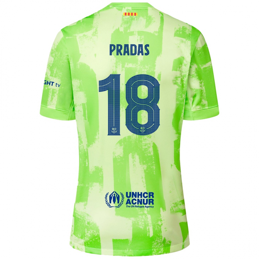 Hombre Camiseta Arnau Pradas #18 Lima Equipación Tercera 2024/25 La Camisa