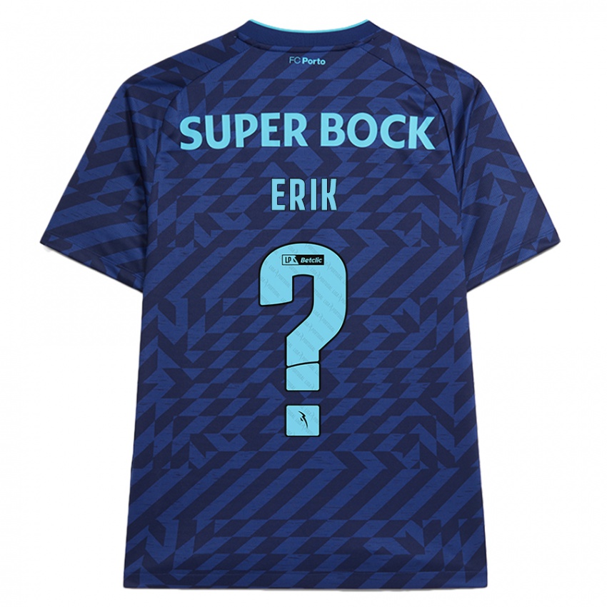 Hombre Camiseta Erik #0 Azul Marino Equipación Tercera 2024/25 La Camisa