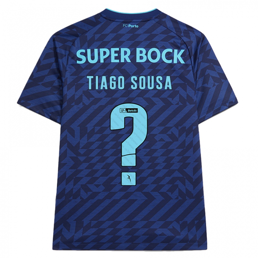 Hombre Camiseta Tiago Sousa #0 Azul Marino Equipación Tercera 2024/25 La Camisa