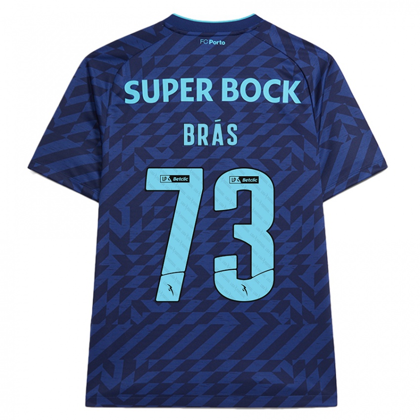 Hombre Camiseta Gabi Brás #73 Azul Marino Equipación Tercera 2024/25 La Camisa