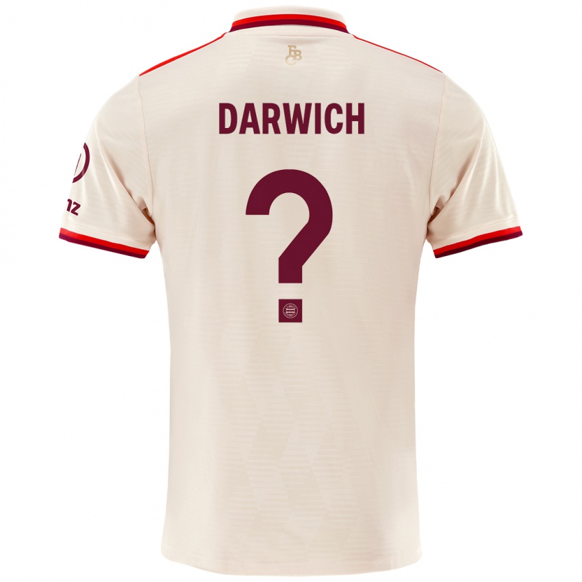 Hombre Camiseta Maher Darwich #0 Lino Equipación Tercera 2024/25 La Camisa