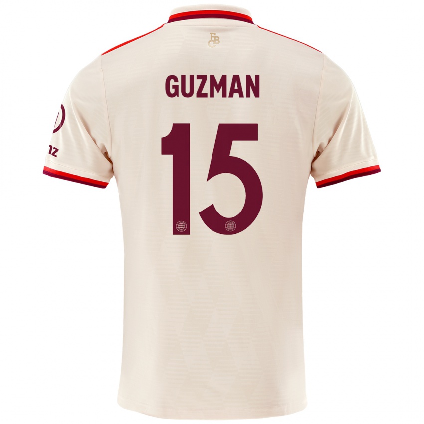 Hombre Camiseta Ana María Guzmán #15 Lino Equipación Tercera 2024/25 La Camisa