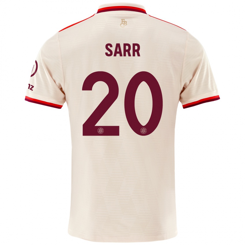 Hombre Camiseta Bouna Sarr #20 Lino Equipación Tercera 2024/25 La Camisa