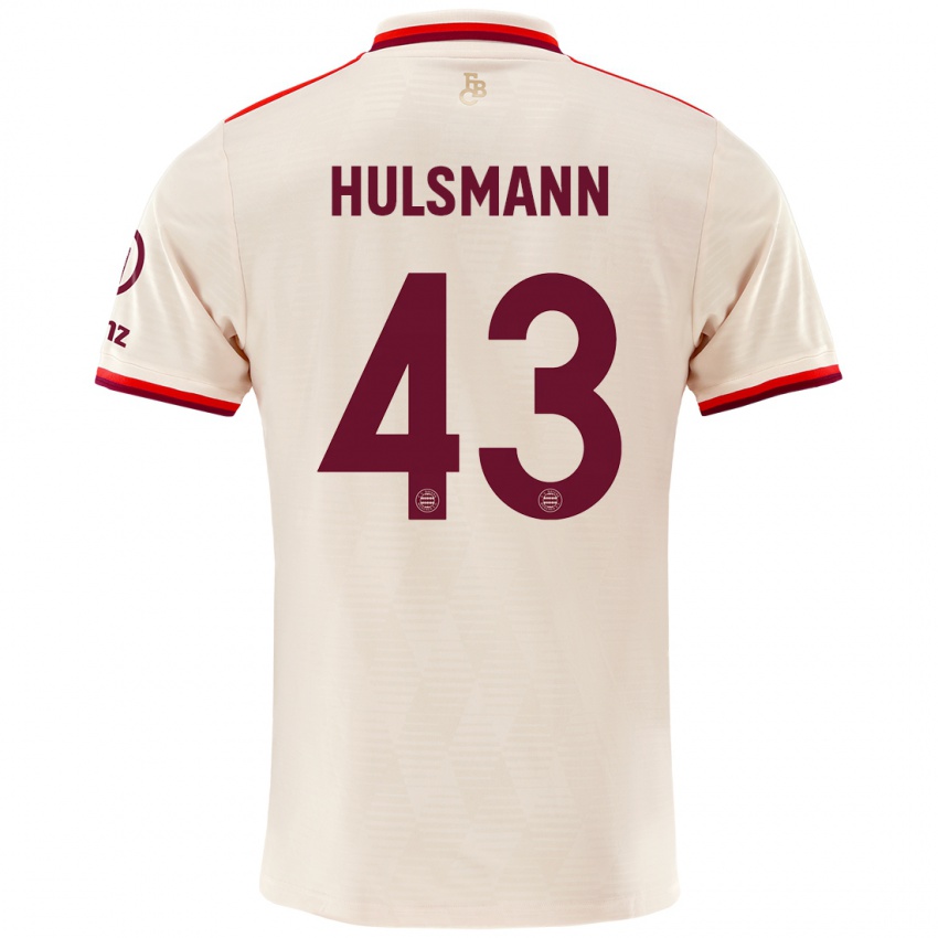 Hombre Camiseta Tom Hulsmann #43 Lino Equipación Tercera 2024/25 La Camisa