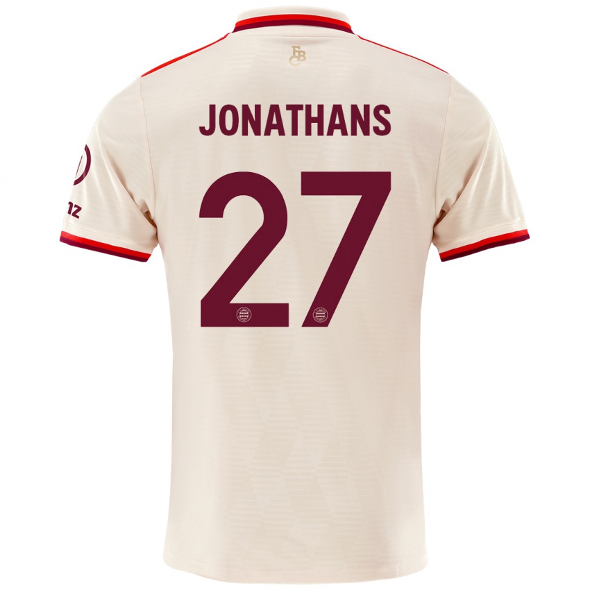 Hombre Camiseta David Jonathans #27 Lino Equipación Tercera 2024/25 La Camisa