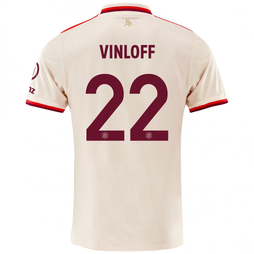 Hombre Camiseta Matteo Vinloff #22 Lino Equipación Tercera 2024/25 La Camisa