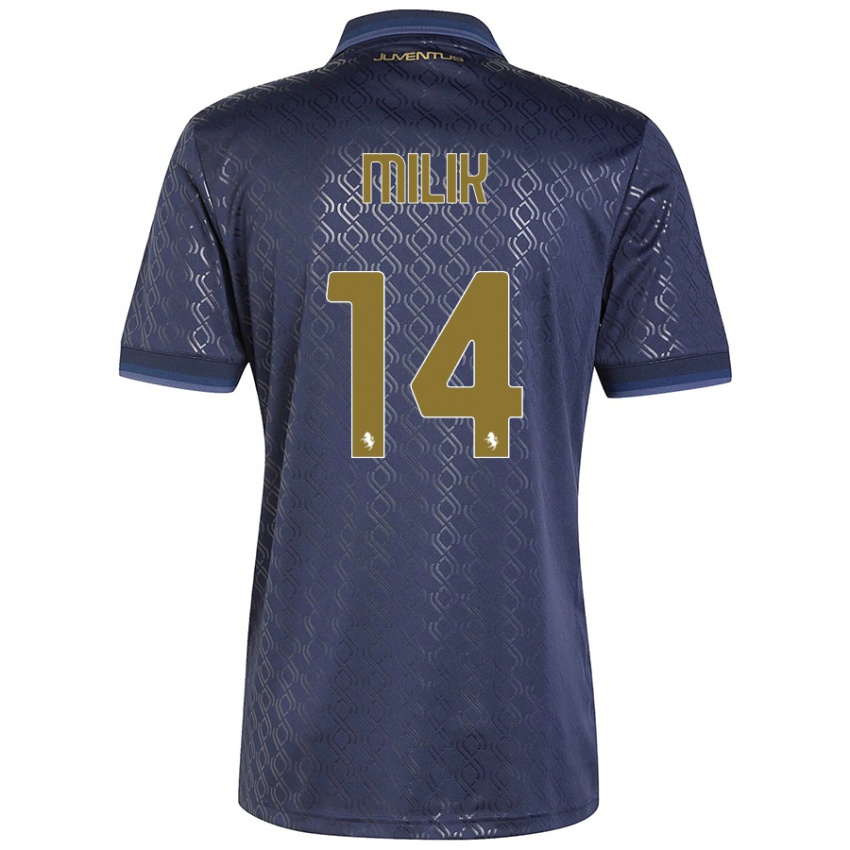 Hombre Camiseta Arkadiusz Milik #14 Azul Marino Equipación Tercera 2024/25 La Camisa