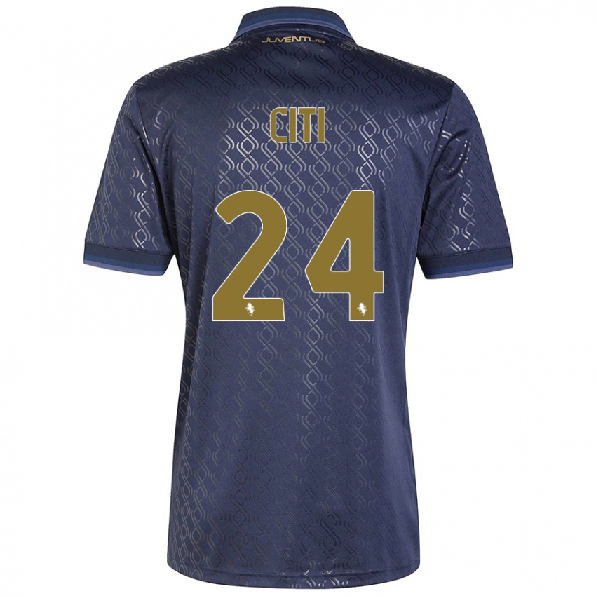 Hombre Camiseta Alessandro Citi #24 Azul Marino Equipación Tercera 2024/25 La Camisa