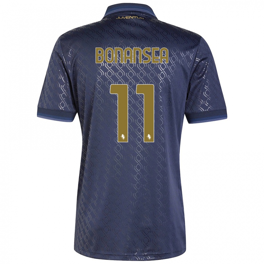 Hombre Camiseta Barbara Bonansea #11 Azul Marino Equipación Tercera 2024/25 La Camisa