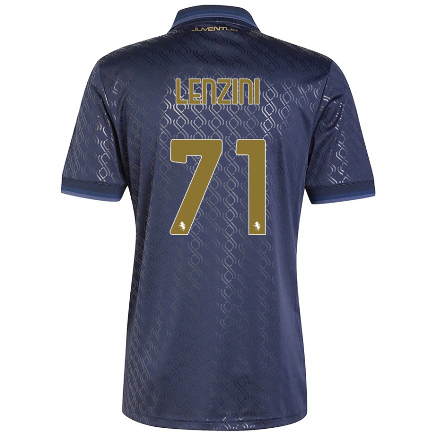 Hombre Camiseta Martina Lenzini #71 Azul Marino Equipación Tercera 2024/25 La Camisa