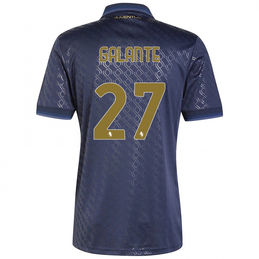 Hombre Camiseta Tommaso Galante #27 Azul Marino Equipación Tercera 2024/25 La Camisa