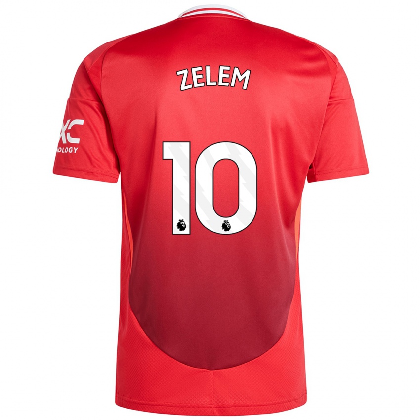 Mujer Camiseta Katie Zelem #10 Rojo Brillante 1ª Equipación 2024/25 La Camisa