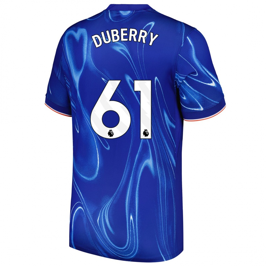 Mujer Camiseta Zain Silcott-Duberry #61 Azul Blanco 1ª Equipación 2024/25 La Camisa