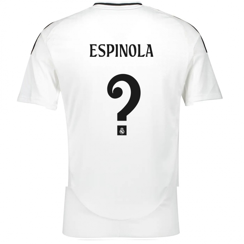 Mujer Camiseta Axel Espinola #0 Blanco 1ª Equipación 2024/25 La Camisa