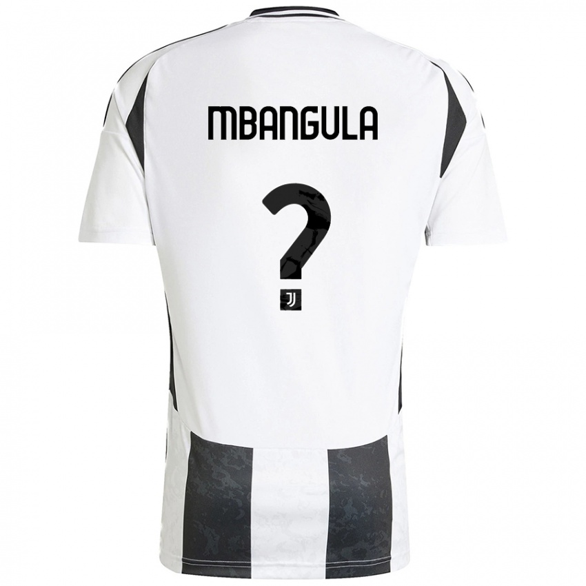 Mujer Camiseta Samuel Mbangula #0 Blanco Negro 1ª Equipación 2024/25 La Camisa