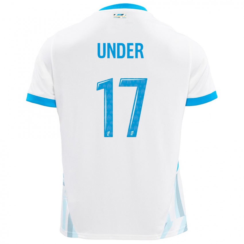 Mujer Camiseta Cengiz Under #17 Blanco Azul Cielo 1ª Equipación 2024/25 La Camisa