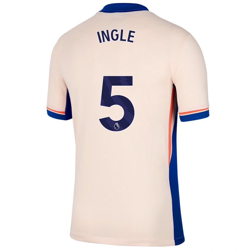 Mujer Camiseta Sophie Ingle #5 Beige Claro 2ª Equipación 2024/25 La Camisa