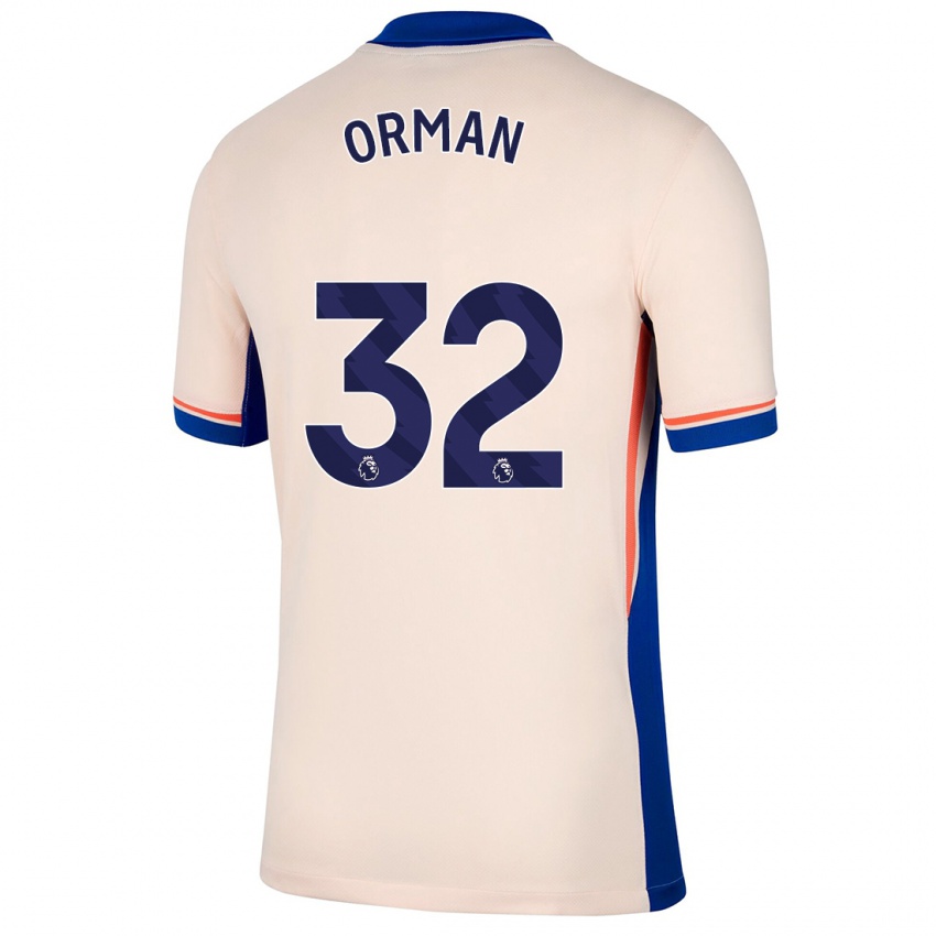 Mujer Camiseta Emily Orman #32 Beige Claro 2ª Equipación 2024/25 La Camisa