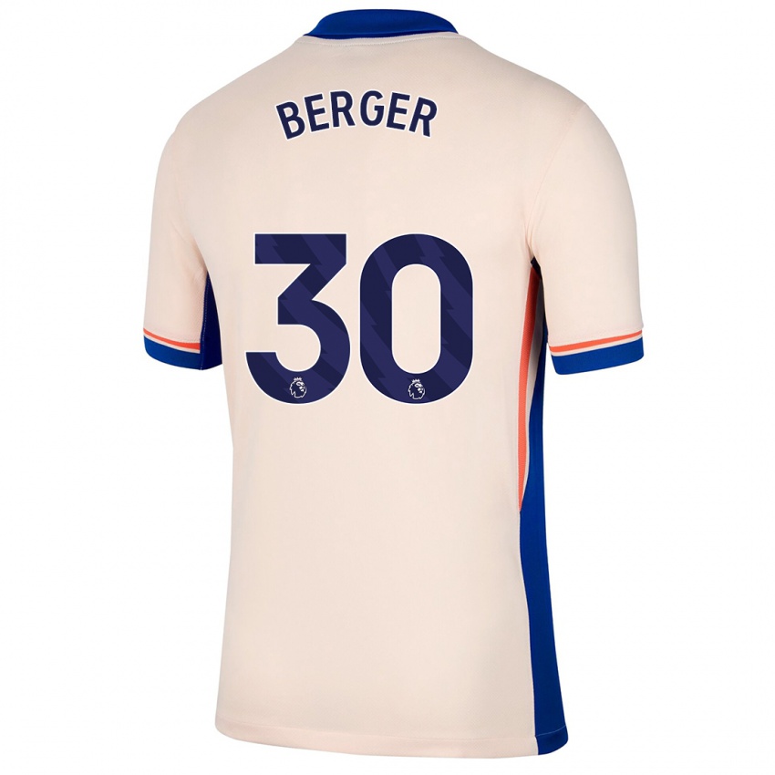 Mujer Camiseta Ann-Katrin Berger #30 Beige Claro 2ª Equipación 2024/25 La Camisa