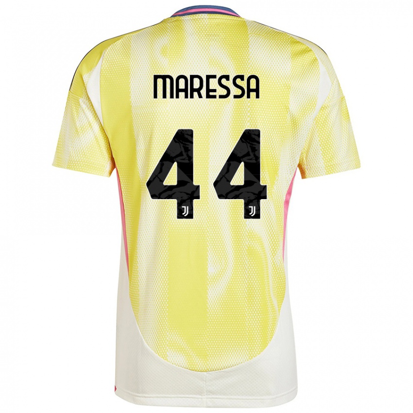 Mujer Camiseta Tommaso Maressa #44 Amarillo Solar 2ª Equipación 2024/25 La Camisa