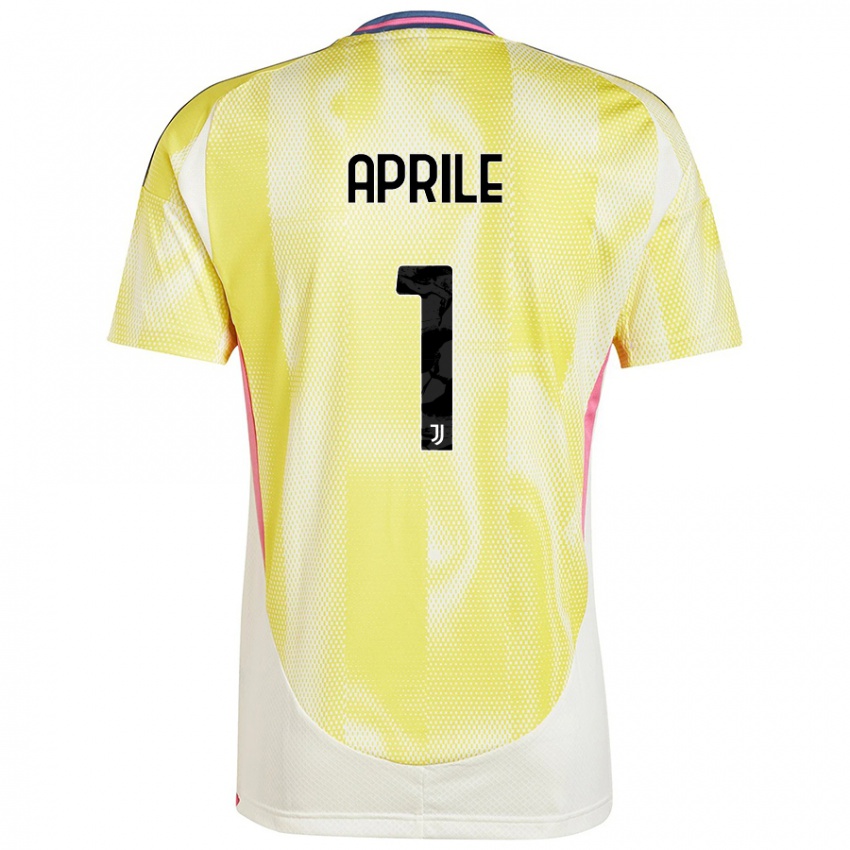 Mujer Camiseta Roberta Aprile #1 Amarillo Solar 2ª Equipación 2024/25 La Camisa