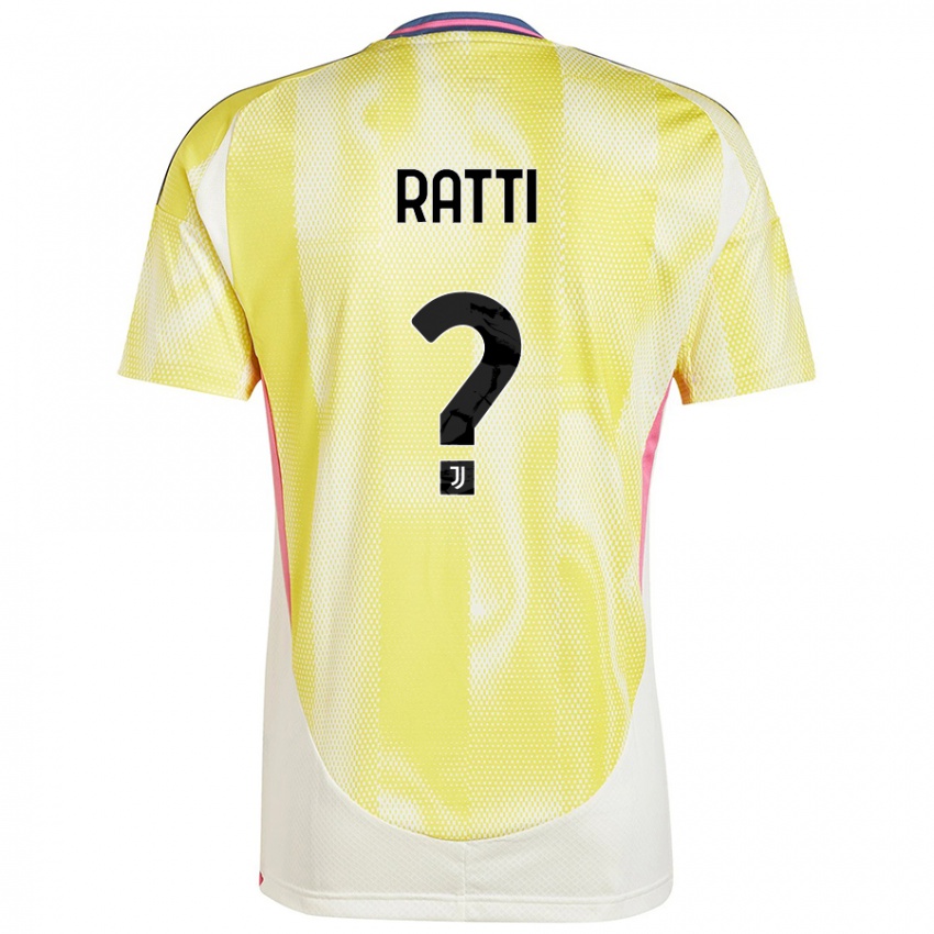 Mujer Camiseta Leonardo Ratti #0 Amarillo Solar 2ª Equipación 2024/25 La Camisa