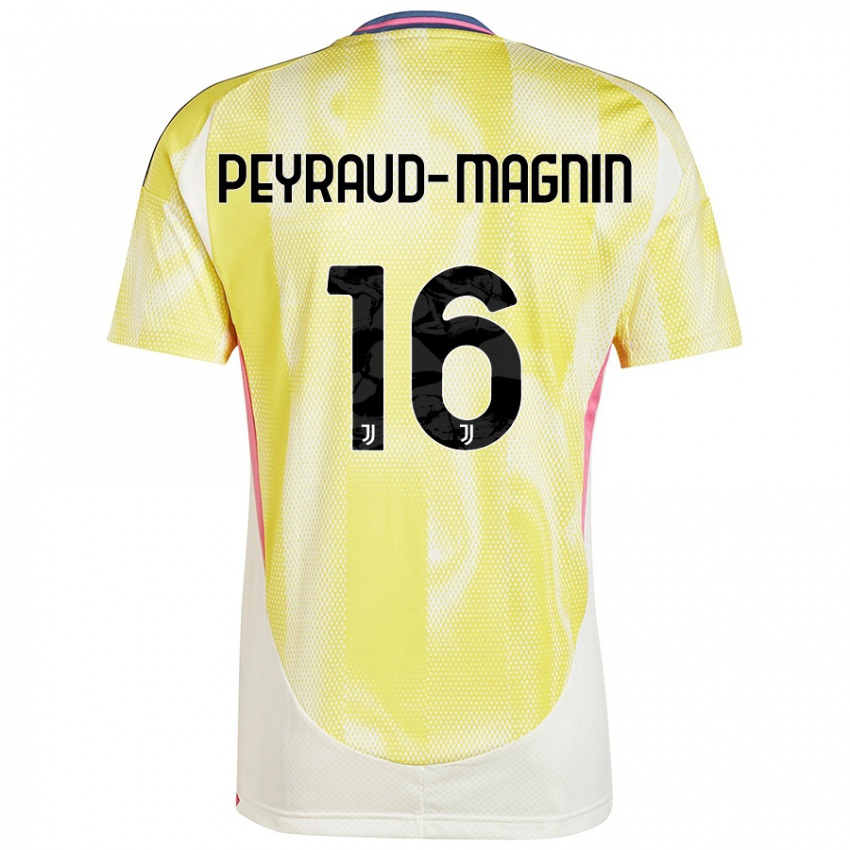 Mujer Camiseta Pauline Peyraud-Magnin #16 Amarillo Solar 2ª Equipación 2024/25 La Camisa