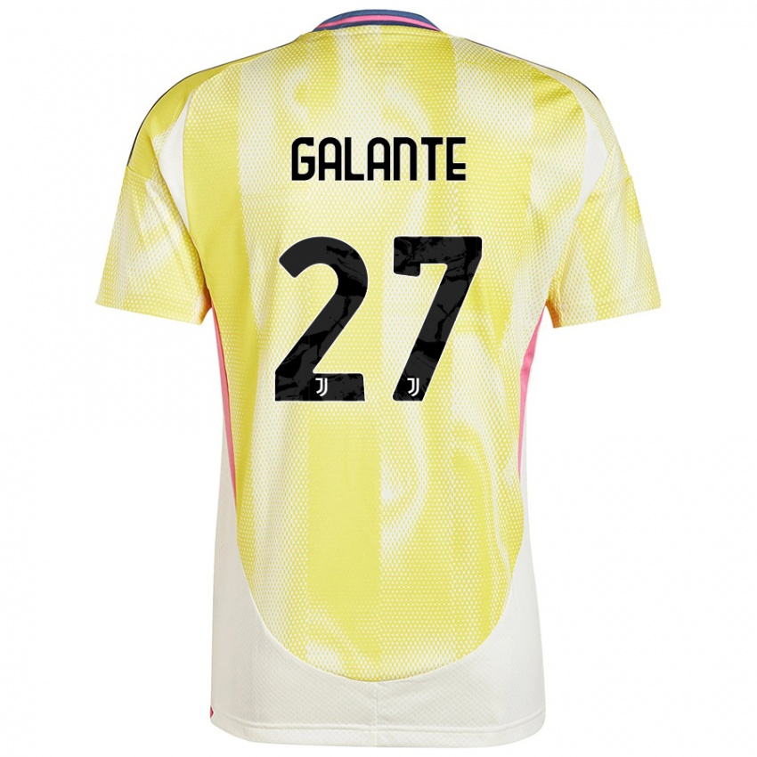 Mujer Camiseta Tommaso Galante #27 Amarillo Solar 2ª Equipación 2024/25 La Camisa