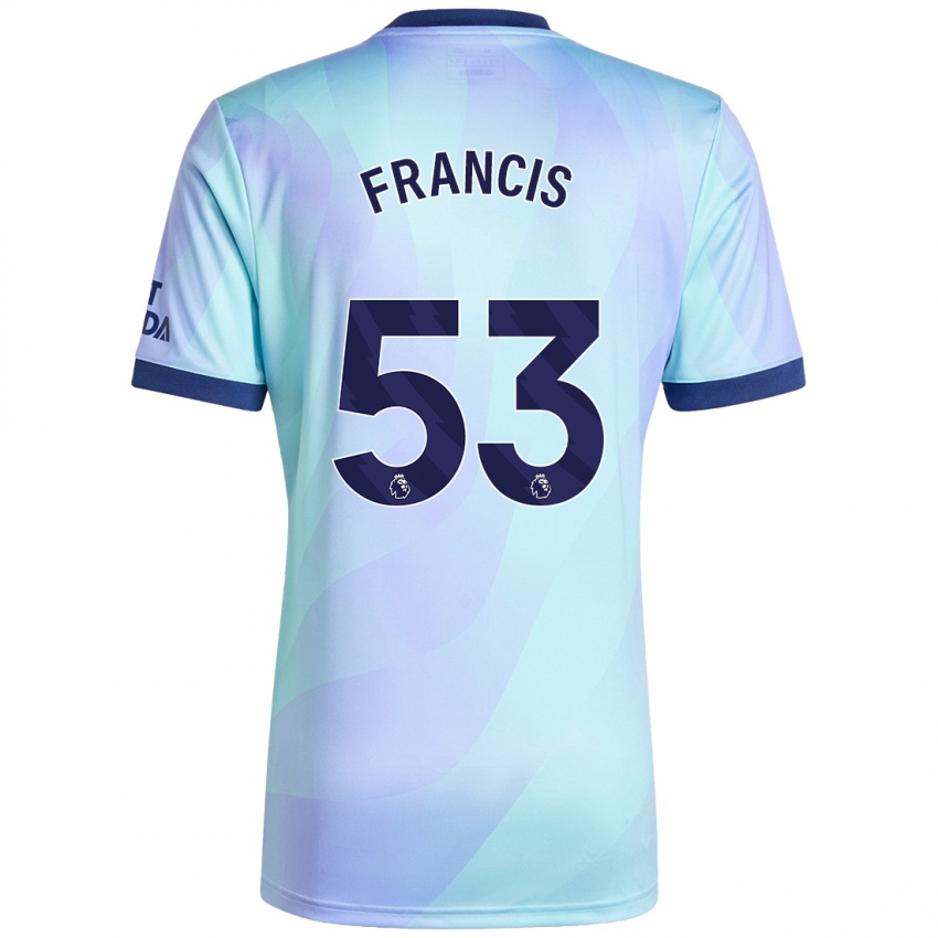 Mujer Camiseta Jack Henry Francis #53 Agua Equipación Tercera 2024/25 La Camisa