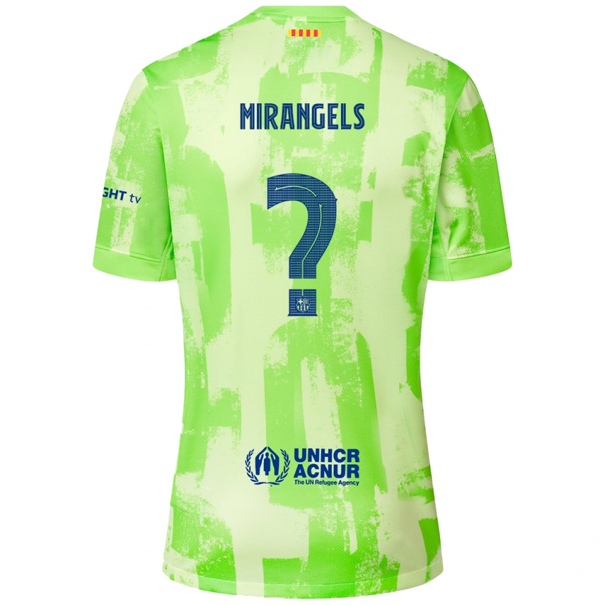 Mujer Camiseta Xavi Miràngels #0 Lima Equipación Tercera 2024/25 La Camisa