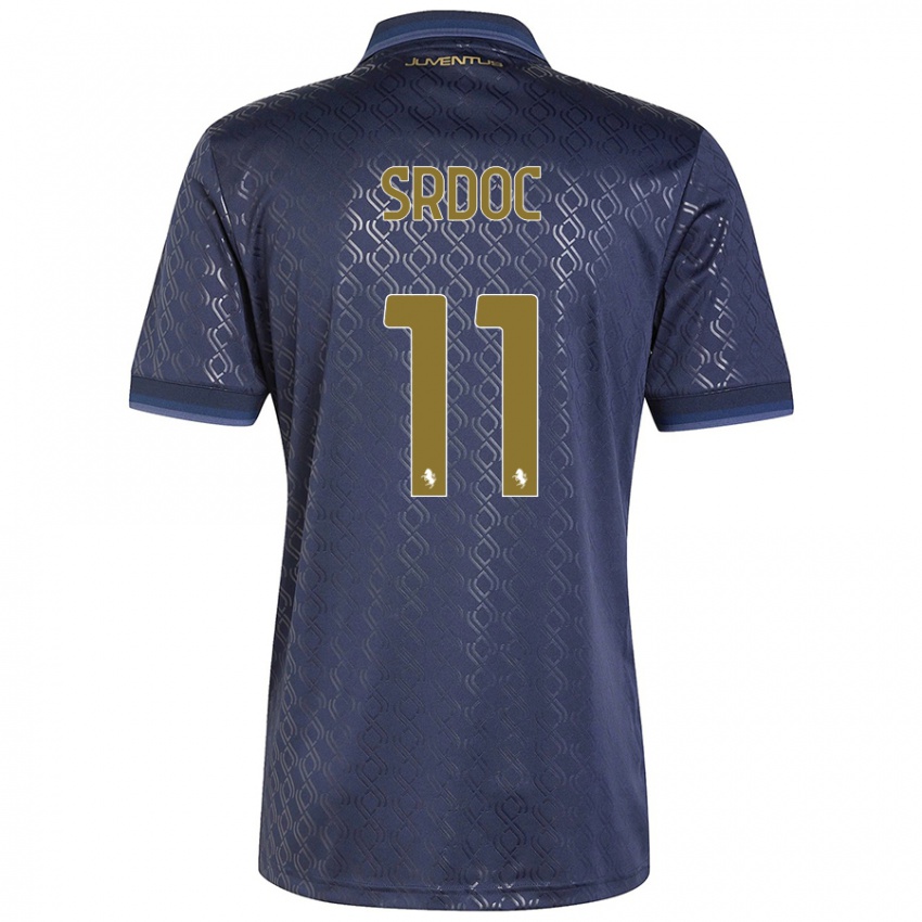 Mujer Camiseta Ivano Srdoc #11 Azul Marino Equipación Tercera 2024/25 La Camisa