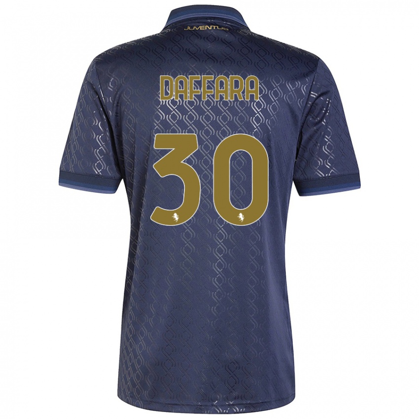 Mujer Camiseta Giovanni Daffara #30 Azul Marino Equipación Tercera 2024/25 La Camisa